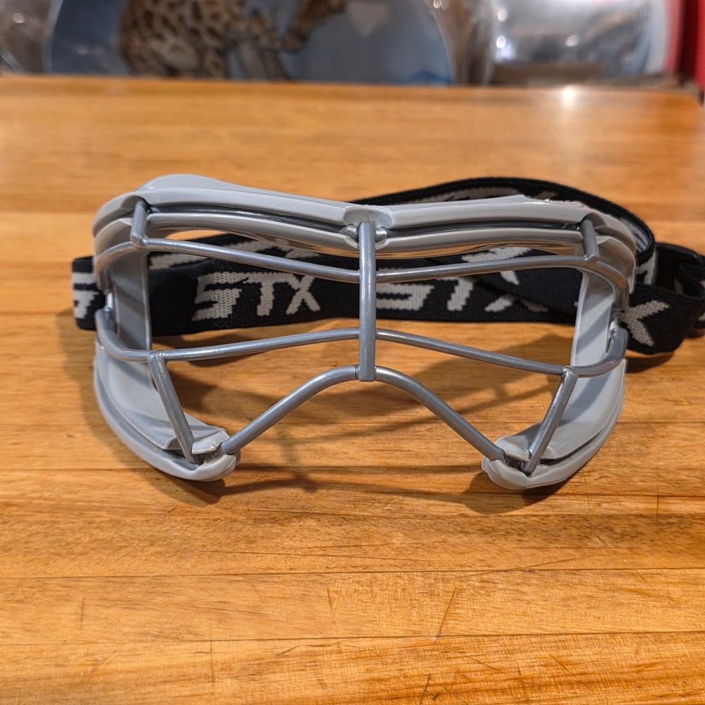 STX 4Sight Plus-S Lacrosse Field Hockey Goggles Gray Eye Protection Adjustable